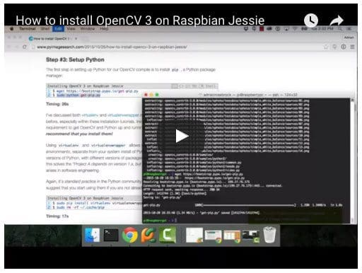 Figure 2: Getting OpenCV up and running on your Raspberry Pi.